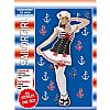 Sailor girl sjömanstjej party maskeraddräkt en storlek