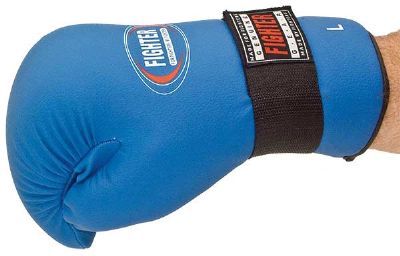 Fighter handskydd blå