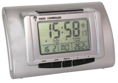 Radiokontrollerat LCD väckarur