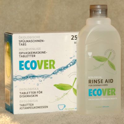 Ecover maskindiskmedel 25 tabl och spolglans, ekologisk 0,5 liter