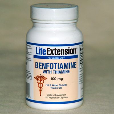 Benfotiamine With Thiamine, 100 mg, 120 vegetarian capsules
