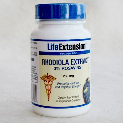 Rhodiola Extract, Rosenrot 250 mg, 60 vegetabiliska kapslar från Life Extension