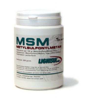 MSM för människor, organisk svavel, pulver 200 g, Lignisul