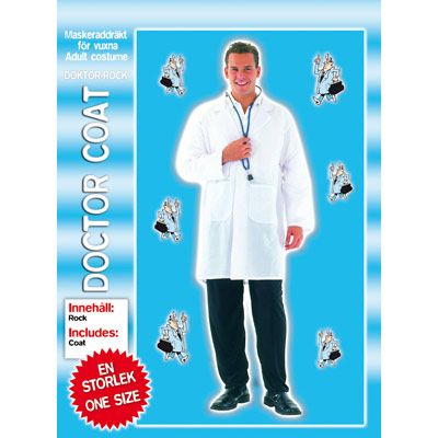 Doktorrock party maskerad dräkt doctor coat one size