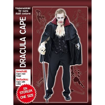 Dracula cape party maskerad dräkt