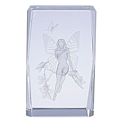 Kristallglas älva fantasy fairy 8cm