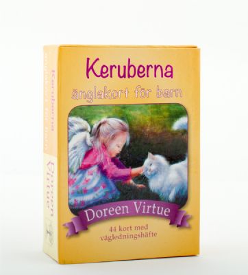 Keruberna - änglakort för barn, 44 kort med vägledningshäfte av Doreen Virtue