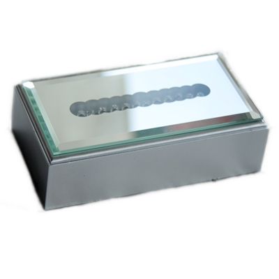 Ljusbox med switch för vit eller färgat ljus inklusive adapter, 13,5x6 cm