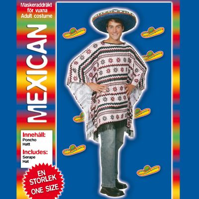 Party maskerad drkt Mexican one size
