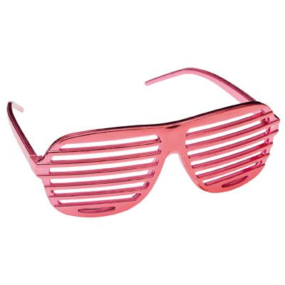Solglasgon rosa randiga